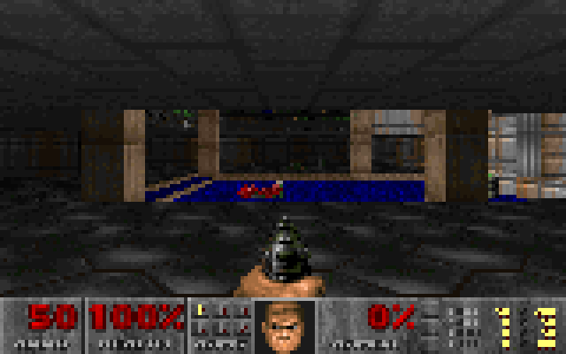 DOOM E1M1 rendered on DE0-Nano FPGA in 160x100 fast mode