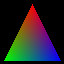 Hello triangle at 64x64