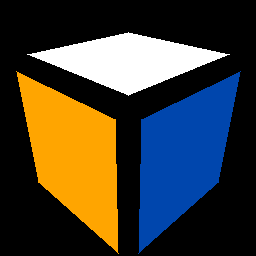 1x1 rotating cube GIF