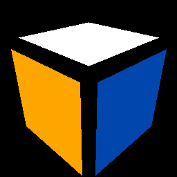 Final Rubik cube with black edges GIF